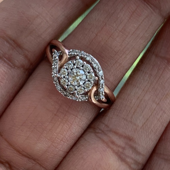 Jewelry - 10kt Rose Gold 0.50 Carat Diamond Ring